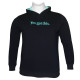 Hoodie φούτερ μονόχρωμο με κέντημα στο στήθος - Dark Blue Hoodie φούτερ μονόχρωμο με κέντημα στο στήθος - Dark Blue