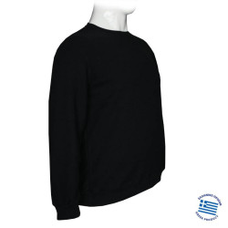 Μπλούζα λαιμόκοψη wool feel της Leo Collection - Black Μπλούζα λαιμόκοψη wool feel της Leo Collection - Black