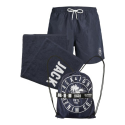 Σετ παραλίας της Jack&Jones(Μαγιό βερμούδα,Πετσέτα,Σάκος) - Navy Blazer Σετ παραλίας της Jack&Jones(Μαγιό βερμούδα,Πετσέτα,Σάκος) - Navy Blazer