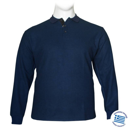 Polo μπλούζα από βαρύπλακο jersey ύφασμα, Polo μπλούζα από βαρύπλακο jersey ύφασμα,
