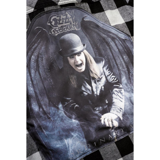 Ozzy Checkshirt Long Sleeve - Black/Coal