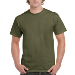 Μονόχρωμο βαμβακερό t-shirt - Military Green Μονόχρωμο βαμβακερό t-shirt - Military Green