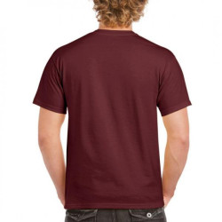 Μονόχρωμο βαμβακερό t-shirt - Maroon Μονόχρωμο βαμβακερό t-shirt - Maroon