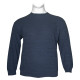 Βαμβακερή jacquard demi-saison μπλούζα της Leo Collection - Indigo Βαμβακερή jacquard demi-saison μπλούζα της Leo Collection - Indigo