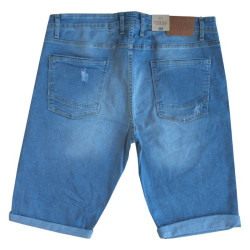 Ελαστική denim βερμούδα slim fit Ελαστική denim βερμούδα slim fit