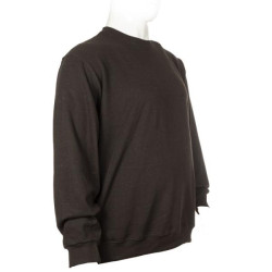 Μπλούζα λαιμόκοψη wool feel με patch - Coffee Brown Μπλούζα λαιμόκοψη wool feel με patch - Coffee Brown