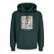 Hoodie φούτερ με μεταξοτυπία 