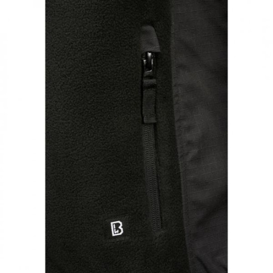 Demi-Saison Fleece Jacket Ripstop  By Brandit - Black