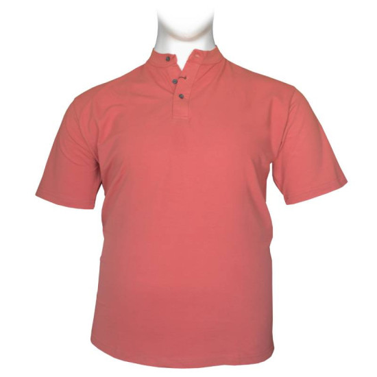 Βαμβακερό πικέ μπλουζάκι button neck - Coral Tree Βαμβακερό πικέ μπλουζάκι button neck - Coral Tree