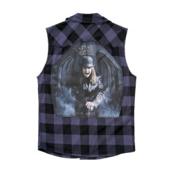 Ozzy Checkshirt Sleeveless - Black/Slate Grey Ozzy Checkshirt Sleeveless - Black/Slate Grey