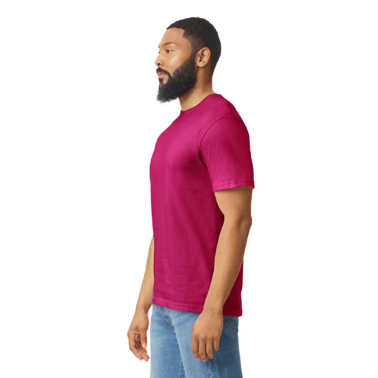 Μονόχρωμο βαμβακερό t-shirt - Heliconia