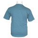 Βαμβακερό t-shirt φλάμα μονόχρωμο τύπου button ve - Blue Chill Βαμβακερό t-shirt φλάμα μονόχρωμο τύπου button ve - Blue Chill