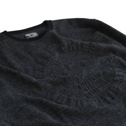 Μακρυμάνικη Μπλούζα Wool Feel με Flock 3D στάμπα της Leo Collection - Black Μακρυμάνικη Μπλούζα Wool Feel με Flock 3D στάμπα της Leo Collection - Black