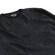 Μακρυμάνικη Μπλούζα Wool Feel με Flock 3D στάμπα της Leo Collection - Black