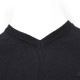 Μονοχρωμη μπλουζα tricot με ve και κεντημα - Black Μονοχρωμη μπλουζα tricot με ve και κεντημα - Black