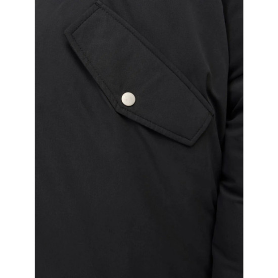 Jack & Jones Loop Parka Jacket - Black Rock Jack & Jones Loop Parka Jacket - Black Rock