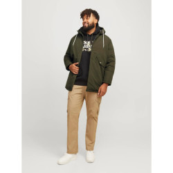 Jack & Jones Loop Parka Jacket - Forest Night