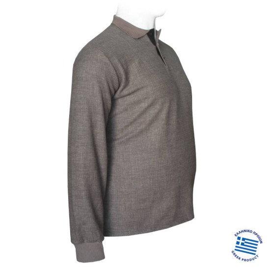 Polo μπλούζα από βαρύπλακο jersey ύφασμα, Polo μπλούζα από βαρύπλακο jersey ύφασμα,