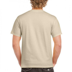 Μονόχρωμο βαμβακερό t-shirt - Sand Μονόχρωμο βαμβακερό t-shirt - Sand