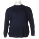 Βαμβακερό jacquard πλεκτό πουλόβερ της Leo Collection - Midnight Sax Blue Βαμβακερό jacquard πλεκτό πουλόβερ της Leo Collection - Midnight Sax Blue