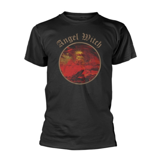 Angel Witch Logo T-shirt,Licensed Merchandise - Black