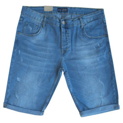 Ελαστική denim βερμούδα slim fit Ελαστική denim βερμούδα slim fit