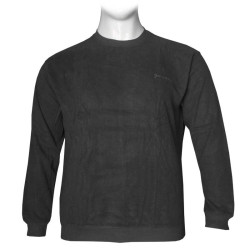 Μακρυμάνικη μπλούζα wool feel με suede λεπτομέρειες,της Leo Collection - Grey Melange Μακρυμάνικη μπλούζα wool feel με suede λεπτομέρειες,της Leo Collection - Grey Melange