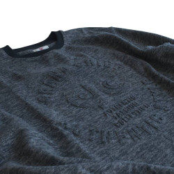 Μακρυμάνικη Μπλούζα Wool Feel με Flock 3D στάμπα της Leo Collection - Blue Denim Μακρυμάνικη Μπλούζα Wool Feel με Flock 3D στάμπα της Leo Collection - Blue Denim